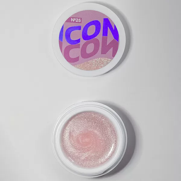 Моделирующий УФ-гель светоотражающий ICON, 15 г, тон №25
