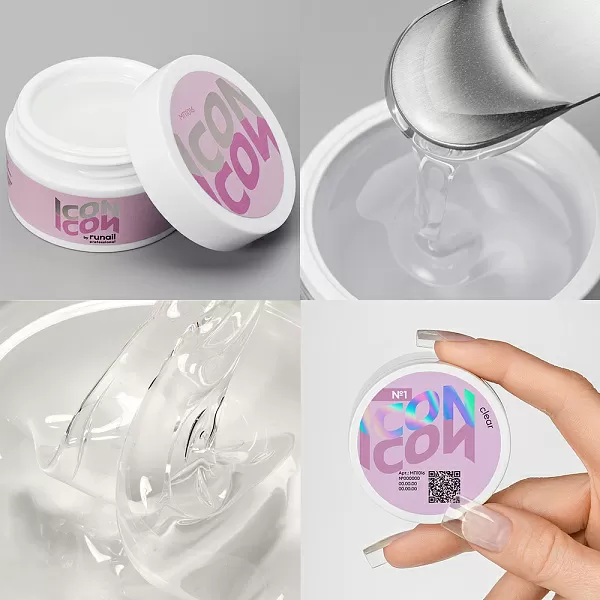 Набор моделирующих УФ-гелей ICON 3 оттенка (№1, №2, №13) по 15 г, №1315М