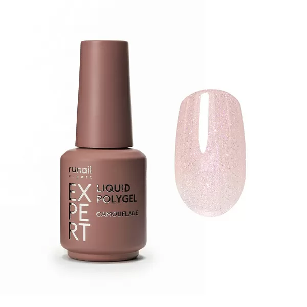 Жидкий полигель с шиммером Runail Expert №238, 18 мл флакон