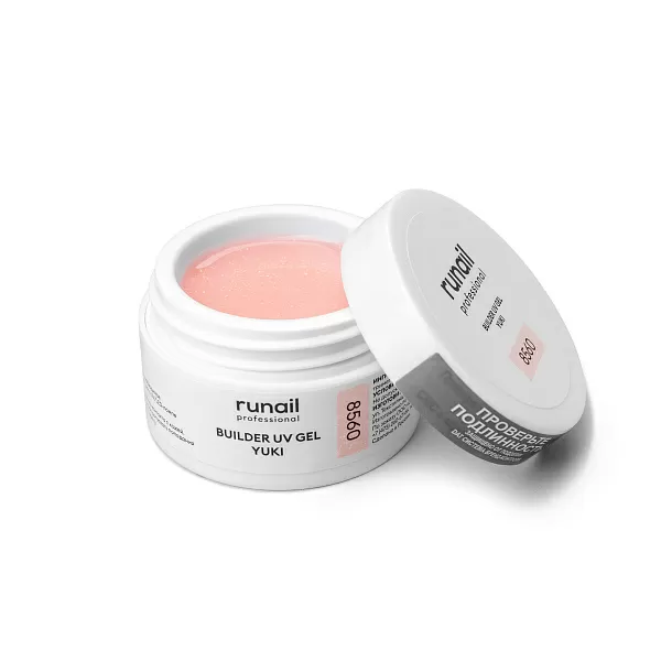 Моделирующий УФ-гель с хлопьями Юки BUILDER UV GEL YUKI, 15 г №8560