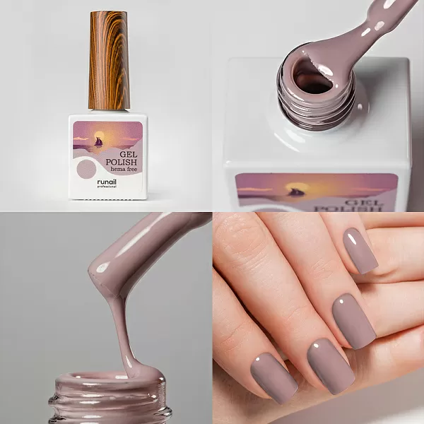 Набор гель-лаков Gel polish (hema free) 5 оттенков (№9896, №9897, №9898, №9899, №9901) по 10 мл, №1309М