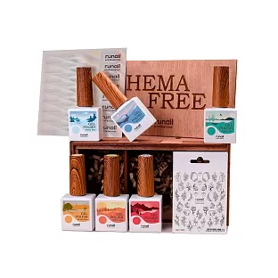 Набор Hema Free Gel Polish в деревянной коробке №9455