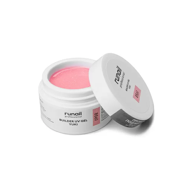 Моделирующий УФ-гель с хлопьями Юки BUILDER UV GEL YUKI, 15 г №8561