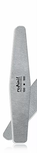 Профессиональная пилка для искусственных ногтей (серая, ромб, 100/100) №0240