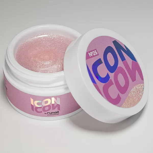 Моделирующий УФ-гель светоотражающий ICON, 15 г, тон №25
