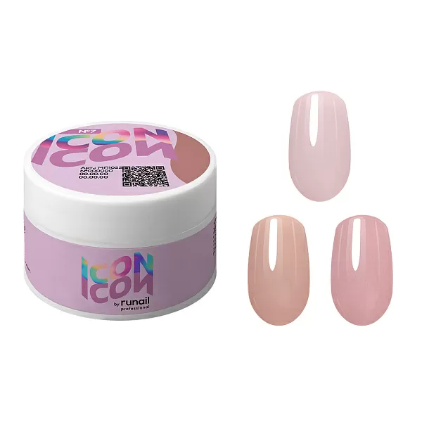 Набор моделирующих камуфлирующих УФ-гелей ICON 3 оттенка (№3, №6, №7) по 15 г, №1084М 