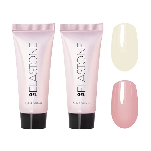 Набор Гибрид акрила и геля ELASTONE GEL 2 оттенка (№3938, №3942) по 18 мл №1288М