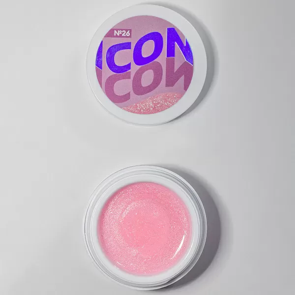 Моделирующий УФ-гель светоотражающий ICON, 15 г, тон №26