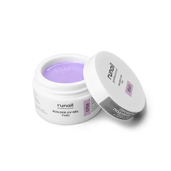 Моделирующий УФ-гель с хлопьями Юки BUILDER UV GEL YUKI, 15 г №8563