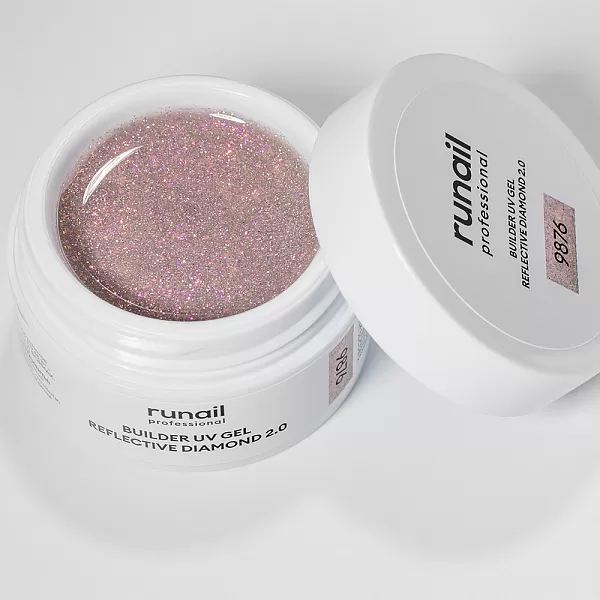 Моделирующий УФ-гель светоотражающий BUILDER UV GEL REFLECTIVE DIAMOND 2.0, 15г №9876