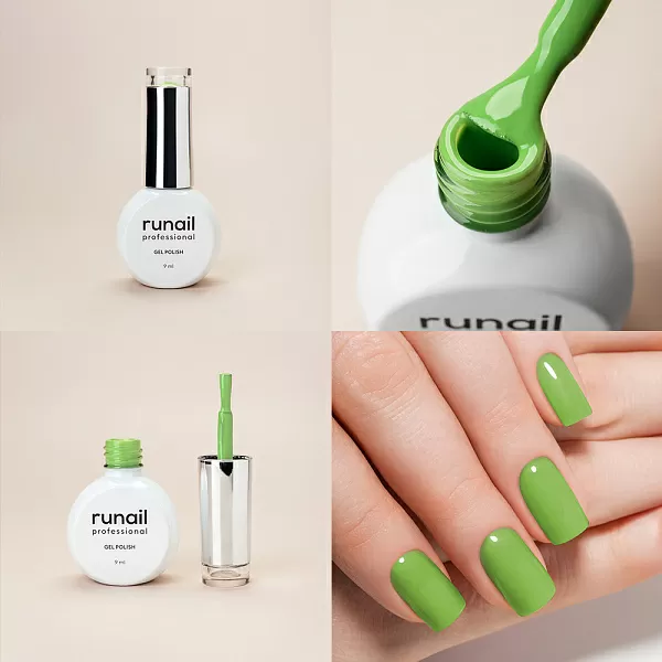 Набор гель-лаков "runail GEL POLISH" 5 оттенков (№8894, №9214, №9215, №9216, №9217) по 9 мл, №1267М