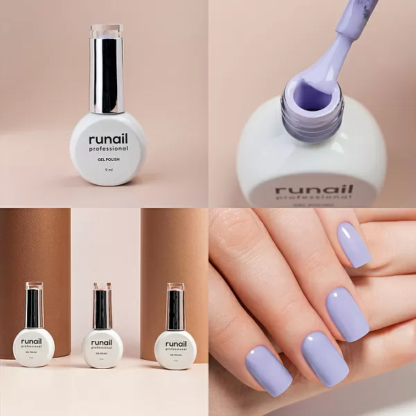 Набор гель-лаков "runail GEL POLISH" 5 оттенков (№7892, №8898, №8902, №8910, №8919) по 9 мл, №1125М