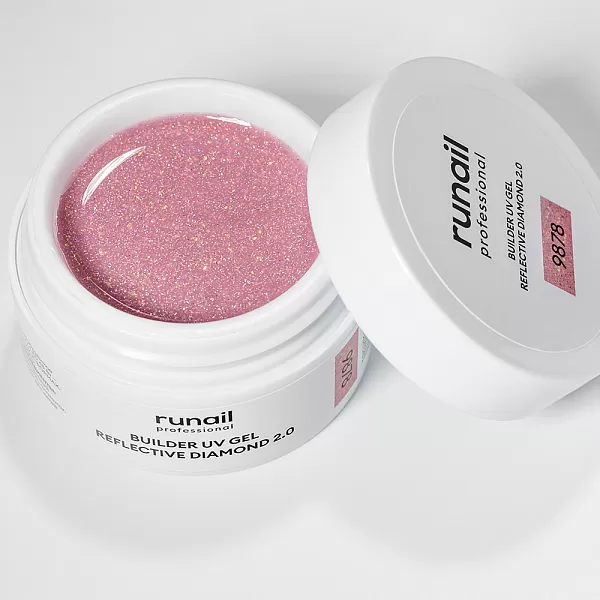 Моделирующий УФ-гель светоотражающий BUILDER UV GEL REFLECTIVE DIAMOND 2.0, 15г №9878
