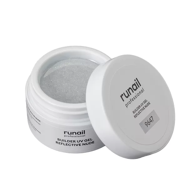 Набор моделирующих светоотражающих УФ-гелей BUILDER UV GEL REFLECTIVE NUDE 5 оттенков (№9647, №9648, №9649, №9650, №9651) по 15 г, №1314М