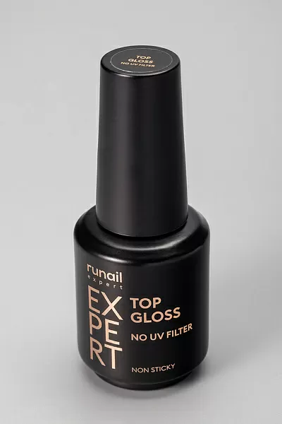 Топ глянцевый без УФ-фильтра Top Gloss Non Sticky Runail Expert №117, 18мл флакон