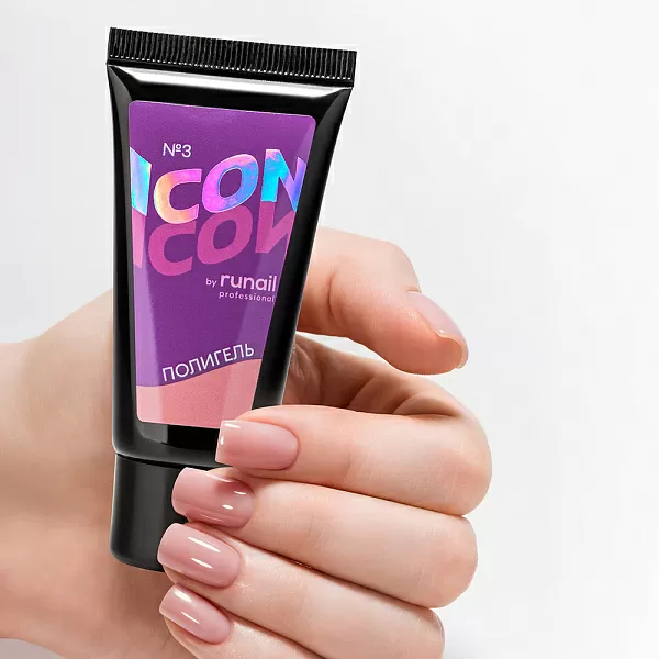 Полигель для наращивания ногтей ICON by Runail Professional, 30 г тон №3