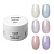 Набор моделирующих УФ-гелей c шиммером BUILDER UV GEL AURORA SHINE 6 оттенков (№9822, №9823, №9824, №9825, №9826, №9827) по 15 г, №1271М