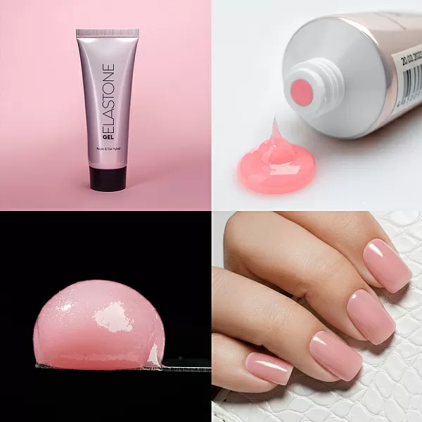 Набор Гибрид акрила и геля ELASTONE GEL 2 оттенка (№3940, №3944) по 18 мл №1286М
