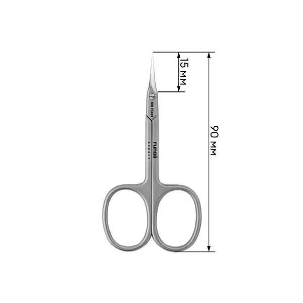 Ножницы для кутикулы Runail Expert, матовые 90/15 мм №601