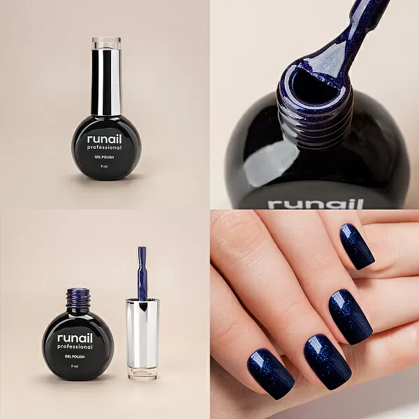 Набор гель-лаков "runail GEL POLISH" 6 оттенков (№9225, №9226, №9227, №9228, №9229, №9230) по 9 мл, №1263М