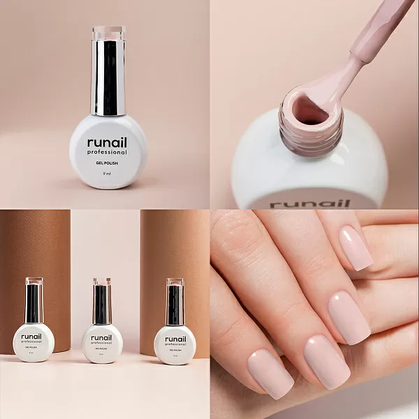 Набор гель-лаков "runail GEL POLISH" 5 оттенков (№7880, №7895, №7897, №7900, №7901) по 9 мл , №1269М