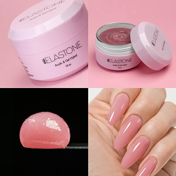 Набор Гибрид акрила и геля ELASTONE GEL 2 оттенка (№3950, №4674) по 15 мл №1293М