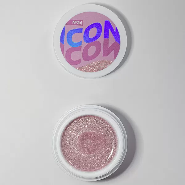 Моделирующий УФ-гель светоотражающий ICON, 15 г, тон №24