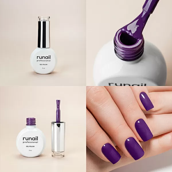 Набор гель-лаков "runail GEL POLISH" 5 оттенков (№7907, №7912, №8925, №9209, №9213) по 9 мл, №1268М