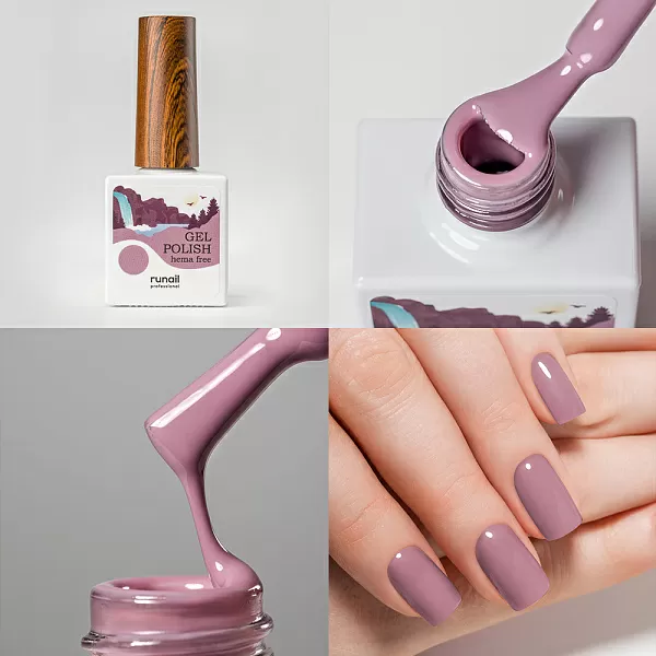 Набор гель-лаков Gel polish (hema free) 5 оттенков (№9882, №9888, №9889, №9895, №9900) по 10 мл, №1310М
