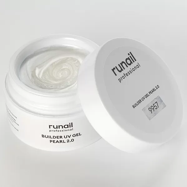 Моделирующий УФ-гель c жемчужным эффектом BUILDER UV GEL PEARL 2.0, 15г №9957