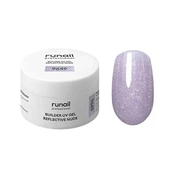 Набор моделирующих светоотражающих УФ-гелей BUILDER UV GEL REFLECTIVE NUDE 5 оттенков (№9647, №9648, №9649, №9650, №9651) по 15 г, №1314М