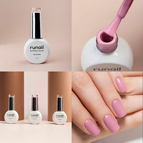 Набор гель-лаков "runail GEL POLISH" 5 оттенков (№7885, №7886, №7908, №8873, №8889) по 9 мл, №1123М